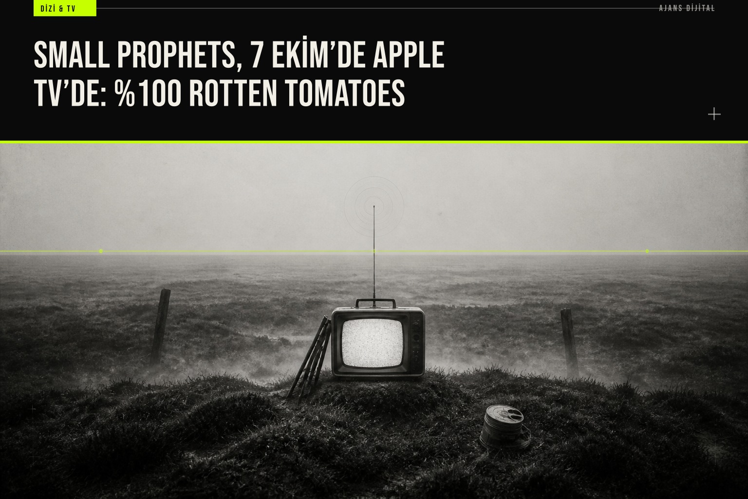 BAFTA ödüllü Mackenzie Crook'un yazıp yönettiği %100 Rotten Tomatoes puanlı Small Prophets dizisi 7 Ekim'de Apple TV Plus'ta başlıyor.