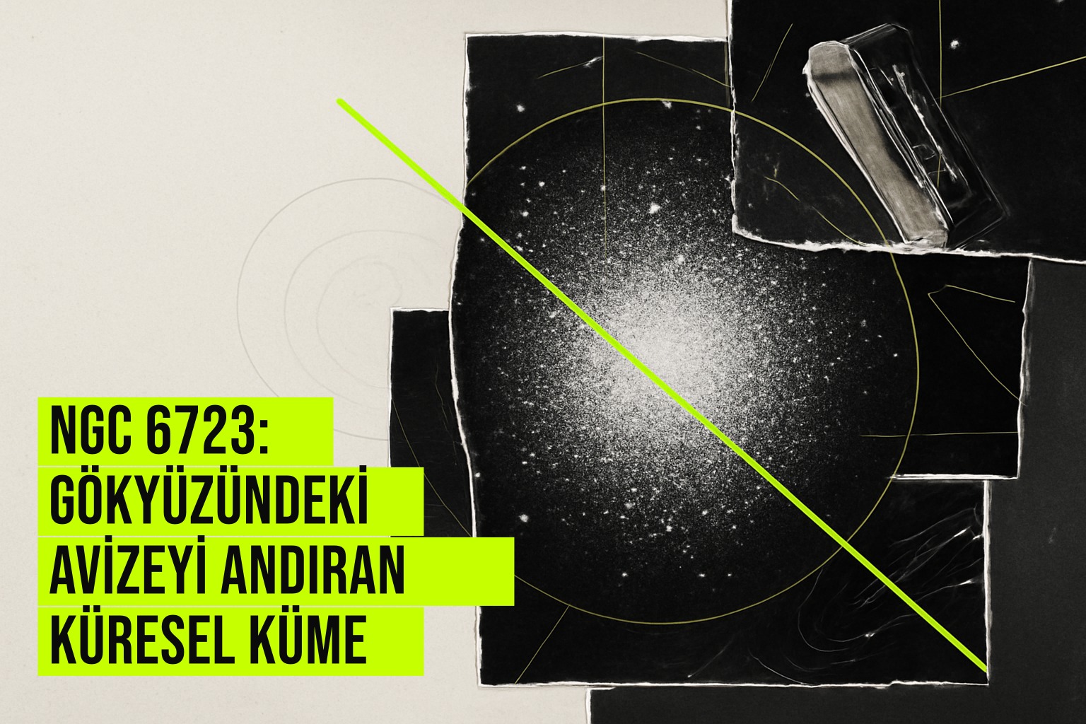 Samanyolu’nda yer alan NGC 6723 küresel yıldız kümesi, parlak yıldız noktalarıyla gökyüzünde avizeyi andıran bir yapı sergiliyor.
