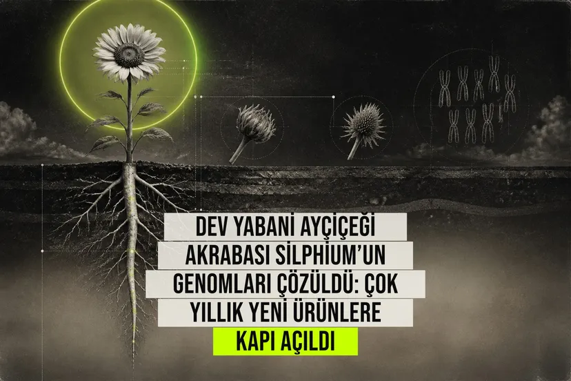 Silphium integrifolium ve Silphium perfoliatum bitkilerinin genom haritaları laboratuvar ortamında inceleniyor.