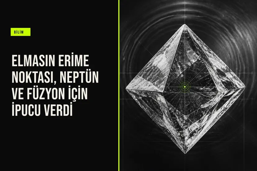 Laboratuvar şok dalgalarıyla elmasın erime noktasını ölçerken Neptün ve Uranüs'teki elmas yağmurunu füzyon reaksiyonları için veri sağlar.
