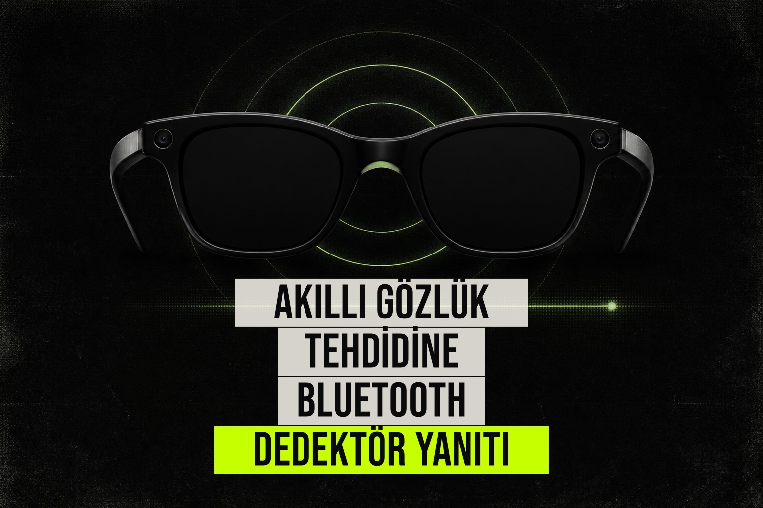Akıllı gözlüklerin gizli kayıt riskine karşı Bluetooth tarama uygulaması ekranı, yakın cihazları listeleyen bir telefon gösteriyor.