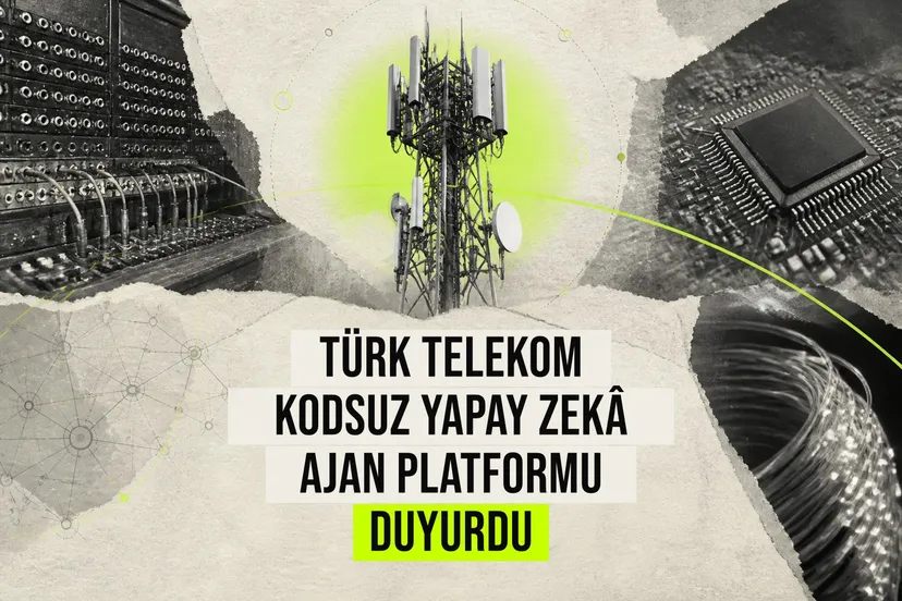Türk Telekom'un kod yazmadan yapay zeka ajanları geliştiren yeni platformu ve otonom ağ hedefleri.
