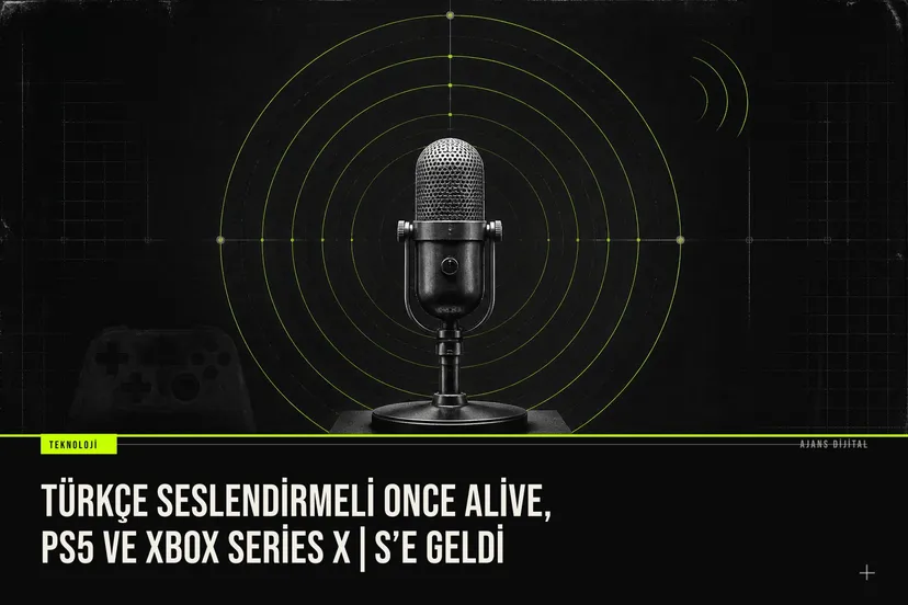 Türkçe dublajlı Once Alive oyununun PlayStation 5 ve Xbox Series X|S konsollarına çıkışını duyuran tanıtım afişi.