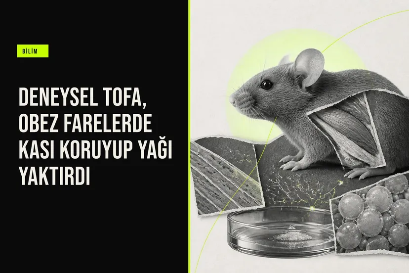 UC Berkeley araştırmasında TOFA bileşiğinin obez farelerde kası koruyup yağ kaybını artırdığı laboratuvar çalışması anlatılıyor.