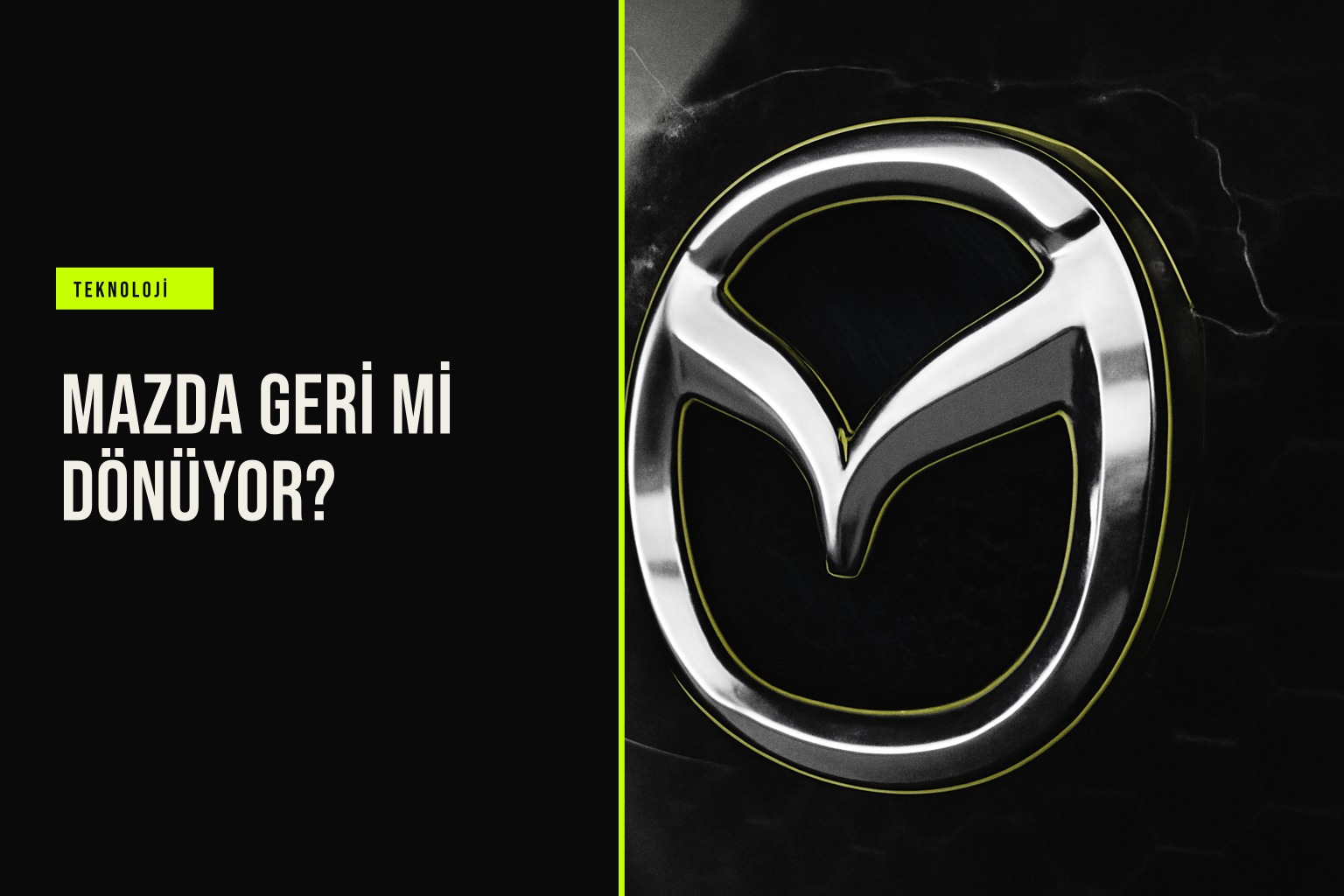 Mazda logosunun yanında Doğan Trend Otomotiv binası, markanın Türkiye pazarına olası dönüşünü simgeliyor.