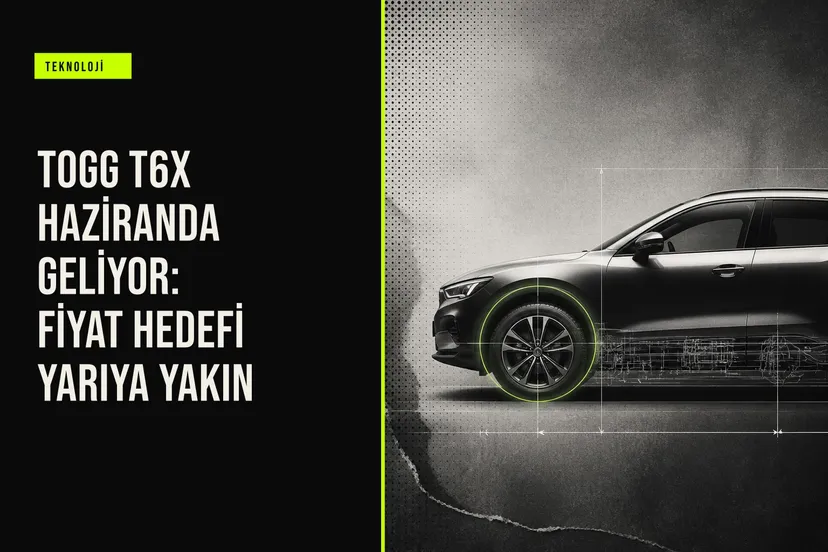 Togg T6X SUV modelinin tanıtım öncesi son test aşamasında yollarında görüntüleri, haziran lansmanı ve uygun fiyat hedefi haberiyle öne çıkıyor.