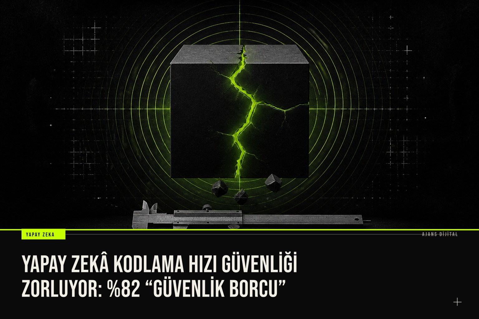 Yapay zekâ ile hızlanan yazılım geliştirme süreçlerinin güvenlik altyapısını geride bıraktığını ve şirketlerin yüzde 82'sinin güvenlik borcu altında kaldığını gösteren Veracode 2026 raporu verileri.