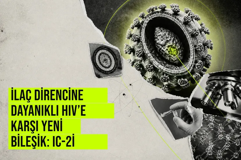 HIV kapsid proteinine bağlanarak ilaç direncini aşan yeni IC-2i bileşiğinin molekül yapısı ve etki mekanizması.