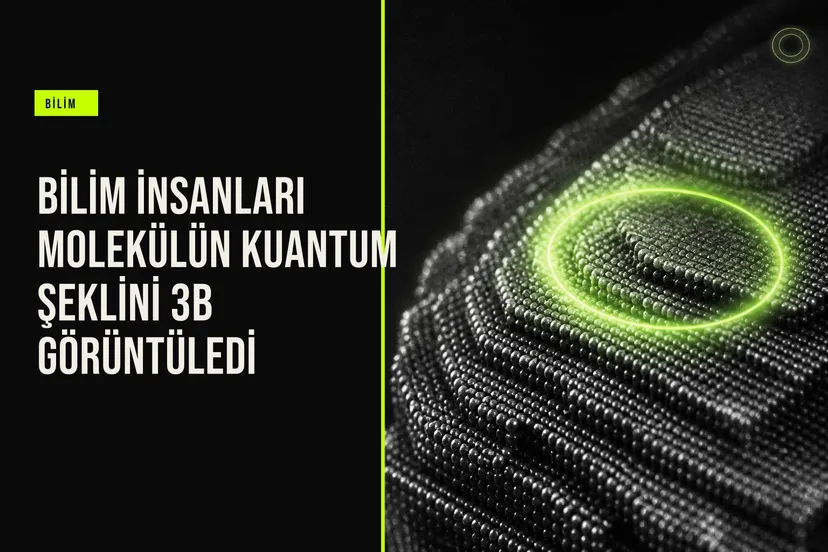 Göttingen Üniversitesi bilim insanlarının fotoelektron spektroskopisiyle elde ettiği organik molekülün üç boyutlu kuantum dalga fonksiyonu görselleştirmesi