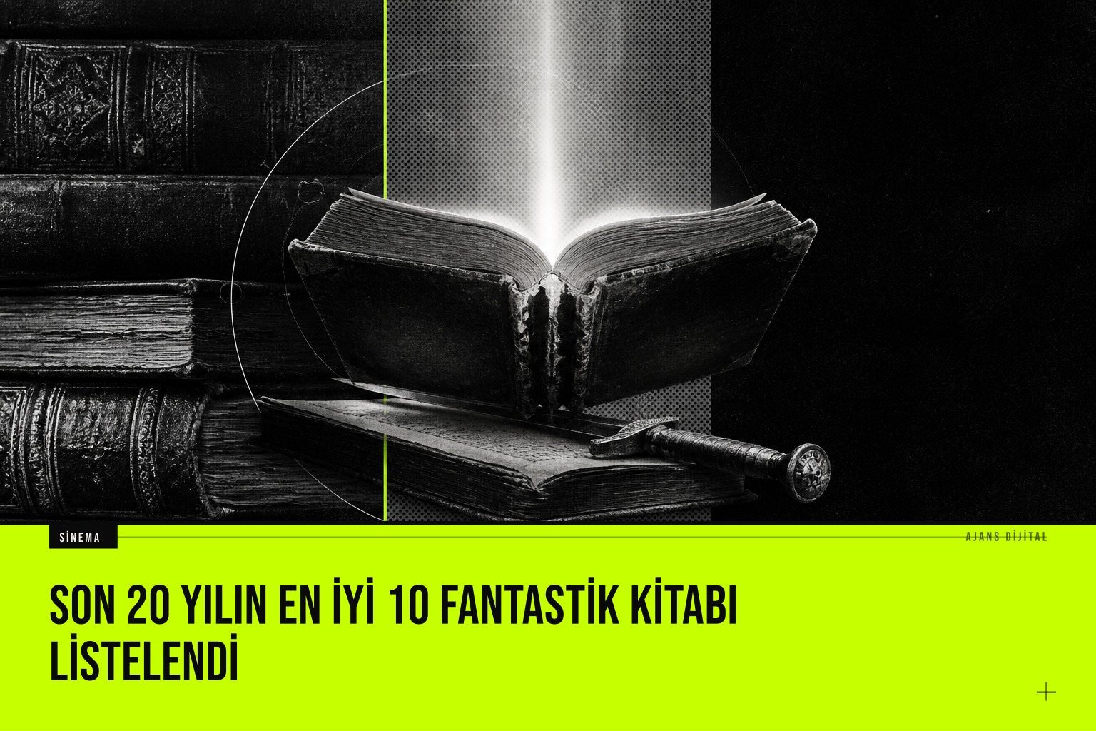 Son yirmi yılın en iyi on fantastik romanın kapakları bir araya getirilmiş bir liste görseli