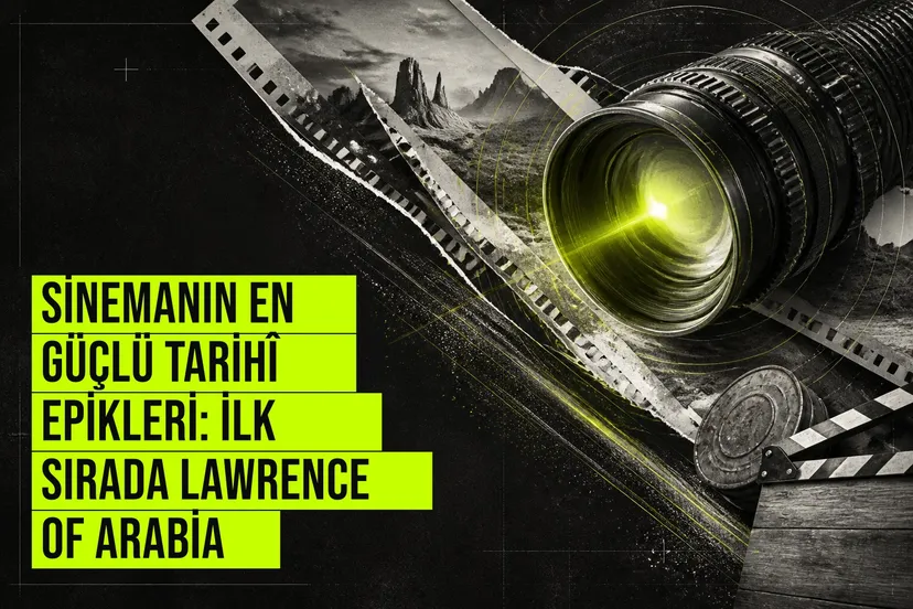 Lawrence of Arabia ve Ran gibi filmleri öne çıkaran, sinema tarihinin en güçlü tarihî epiklerine odaklanan bir kapak tasarımı