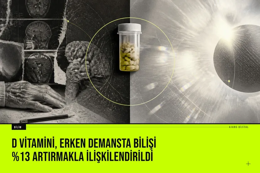 D vitamini takviyesinin erken demans hastalarında bilişsel işlevleri %13 oranında iyileştirdiğini gösteren klinik çalışma bulguları.