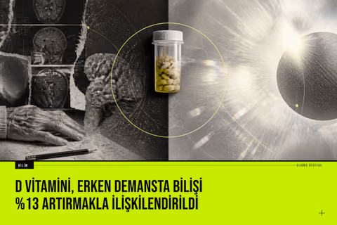 D vitamini takviyesinin erken demans hastalarında bilişsel işlevleri %13 oranında iyileştirdiğini gösteren klinik çalışma bulguları.