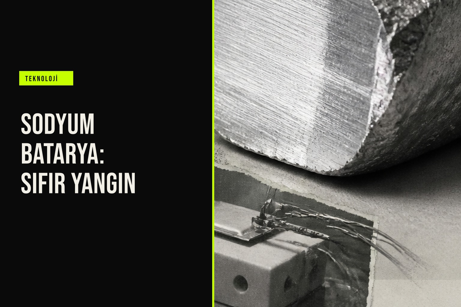 Hyundai Motor Group laboratuvarında UNIGRID sodyum krom oksit batarya hücrelerinin güvenlik testleri sırasında yangın ve termal yayılım olmaması gözlemleniyor.
