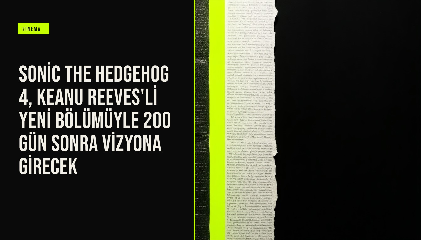 resim Sonic the Hedgehog 4 film afişi, Keanu Reeves Shadow karakteriyle birlikte vizyona giriş tarihini gösteriyor