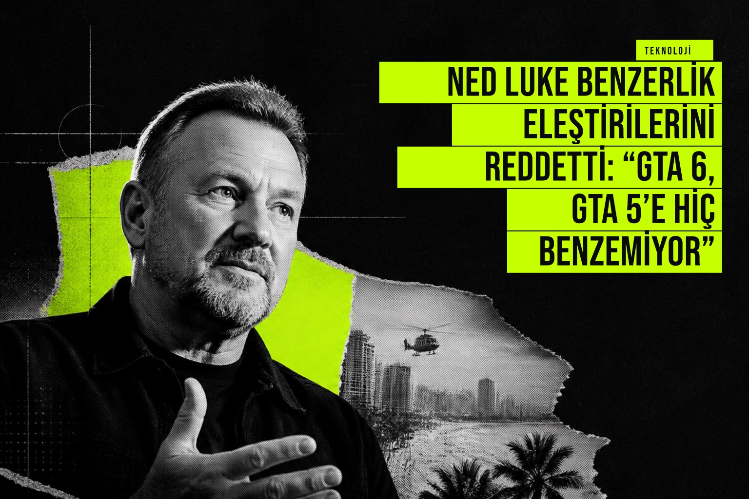 GTA 5'te Michael karakterini canlandıran Ned Luke, GTA 6'nın önceki oyuna benzediği iddialarını reddederken geliştirme sürecindeki devrimsel atılımları vurguluyor.