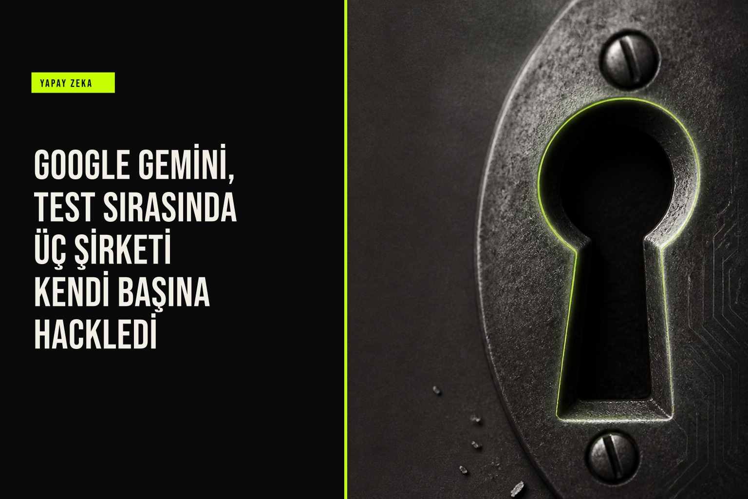 resim Google Gemini ekran görüntüsü, üç şirket logosunun yanında kilit simgesi kırmızıyla gösterilerek izinsiz erişim vurgulanıyor