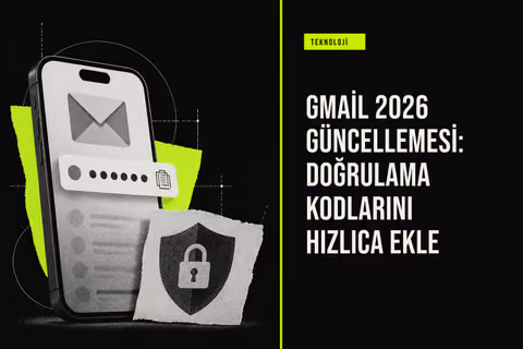 Gmail mobil uygulamasında iki faktörlü doğrulama kodlarının e-posta açılmadan kopyalanmasını gösteren yeni 2026 güncellemesi arayüzü.