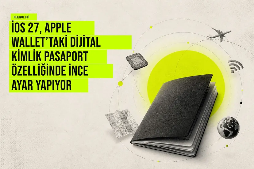 iOS 27, Apple Wallet’taki Dijital Kimlik Pasaport Özelliğinde İnce Ayar Yapıyor haberi için üretilen kapak görseli