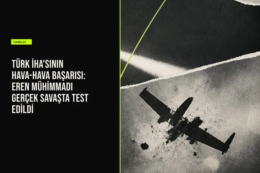 Türk İHA'sının Hava-Hava Başarısı: EREN Mühimmadı Gerçek Savaşta Test Edildi haberi için üretilen kapak görseli