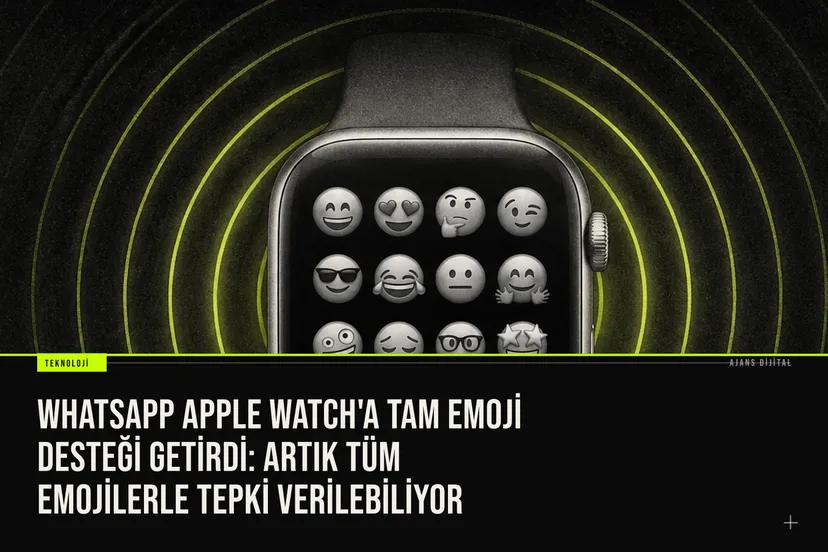 WhatsApp Apple Watch'a tam emoji desteği getirdi: Artık tüm emojilerle tepki verilebiliyor haberi için üretilen kapak görseli