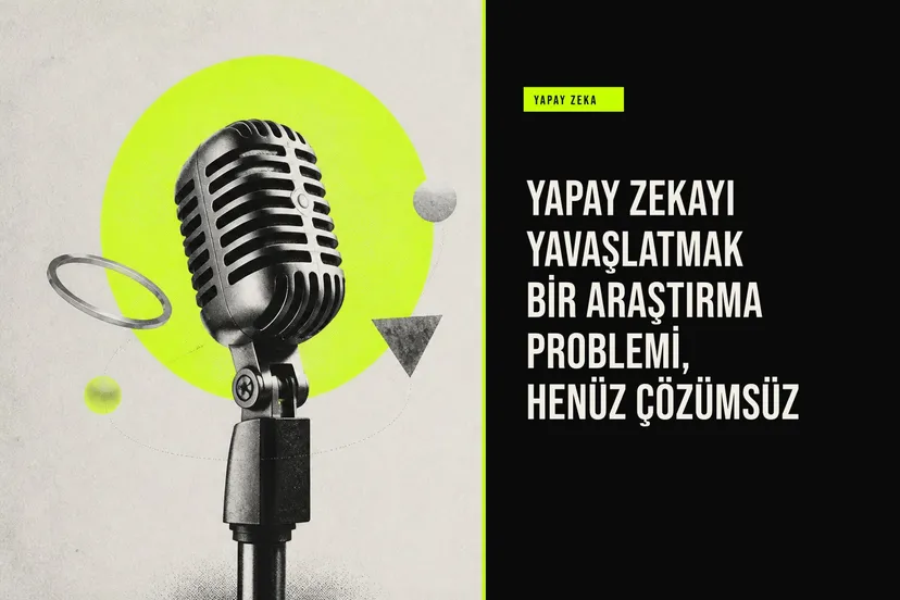 Yapay zeka gelişimini yavaşlatma zorluğunu simgeleyen bir bulmaca parçaları ve mikroçip görselleri bir arada