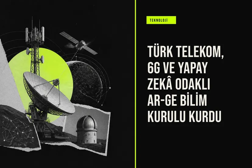 Türk Telekom'un 6G ve yapay zekâ odaklı Ar-Ge Bilim Kurulu için akademisyenlerle yetkililerin bir araya geldiğini gösteren görsel