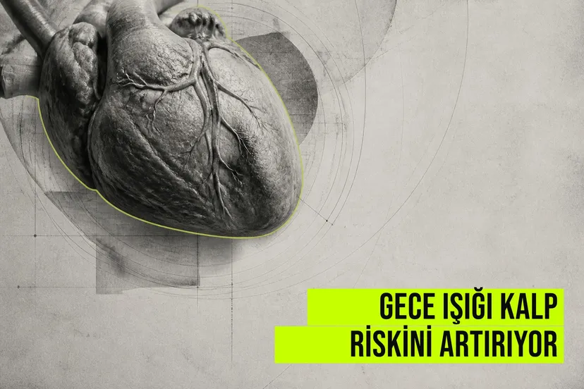 Gece ışığı kalp riskini artırıyor haberi için üretilen kapak görseli