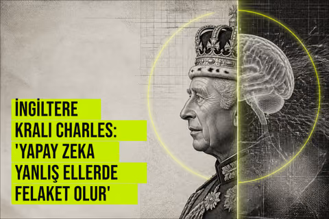 İngiltere Kralı Charles: 'Yapay zeka yanlış ellerde felaket olur' haberi için üretilen kapak görseli