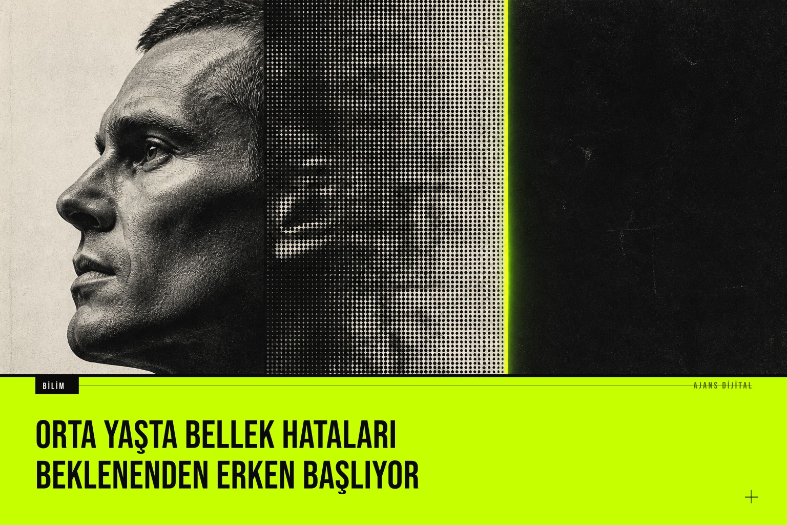 Orta yaşlı bir katılımcının beyin MR görüntüleri üzerinde yüz nesne eşleştirme hatalarının erken başladığını gösteren bilimsel veriler analiz ediliyor.