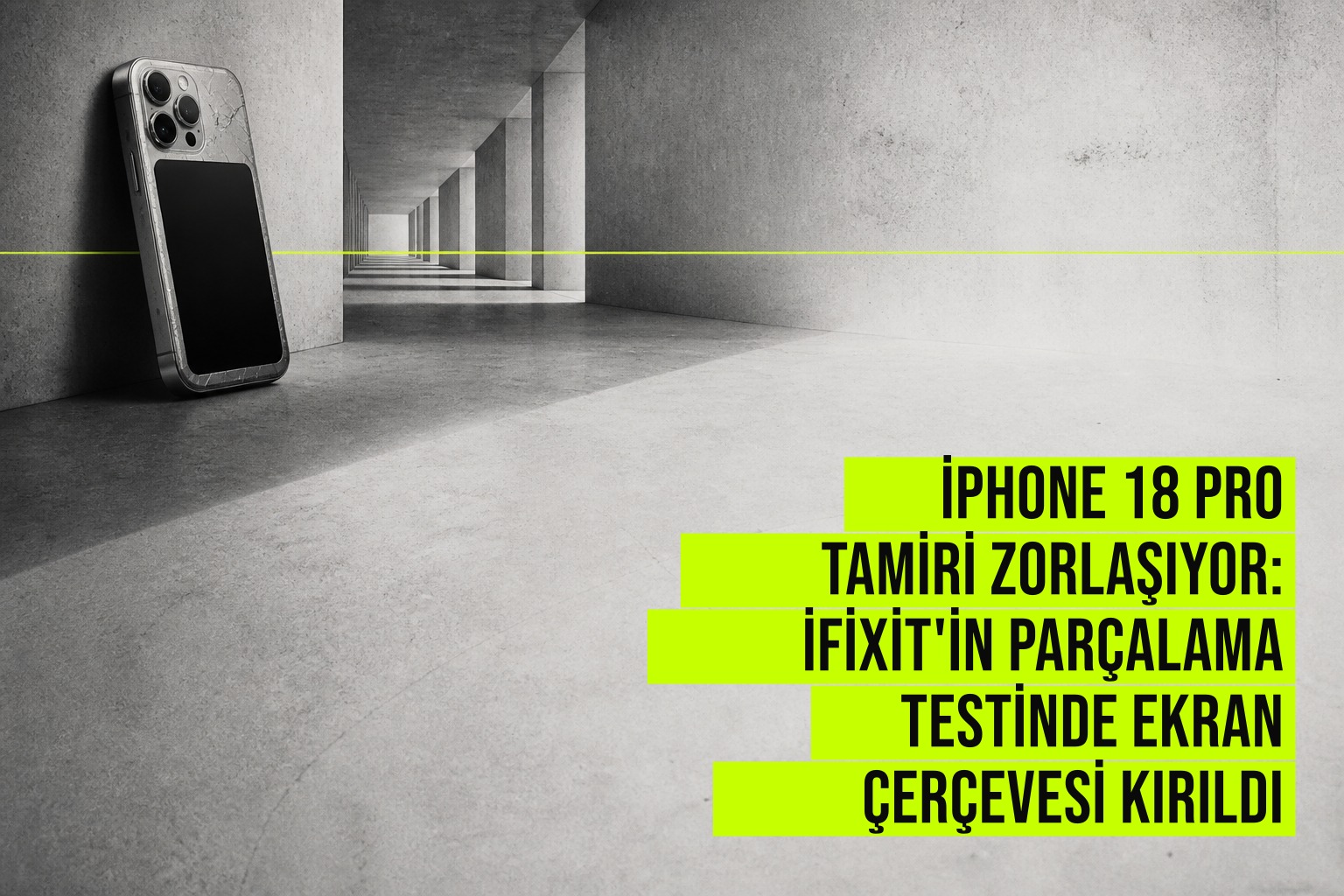 iFixit'in iPhone 18 Pro parçalama testinde ekran arkındaki plastik çerçevenin 4 cihazdan 3'ünde kırılması ve Apple'ın bu parçayı ayrı satmaması tamir sürecini ciddi oranda zorlaştırıyor.