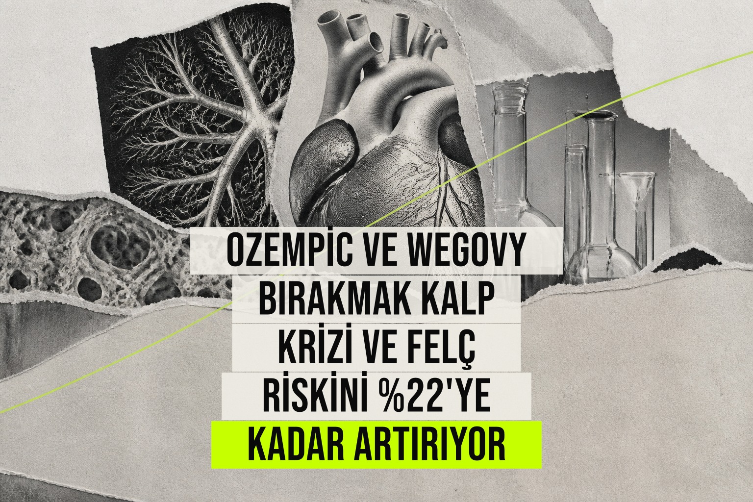 resim Ozempic ve Wegovy ilaçlarının kalp krizi ve felç riskini artırabileceğini gösteren bir kalp ve damar şeması