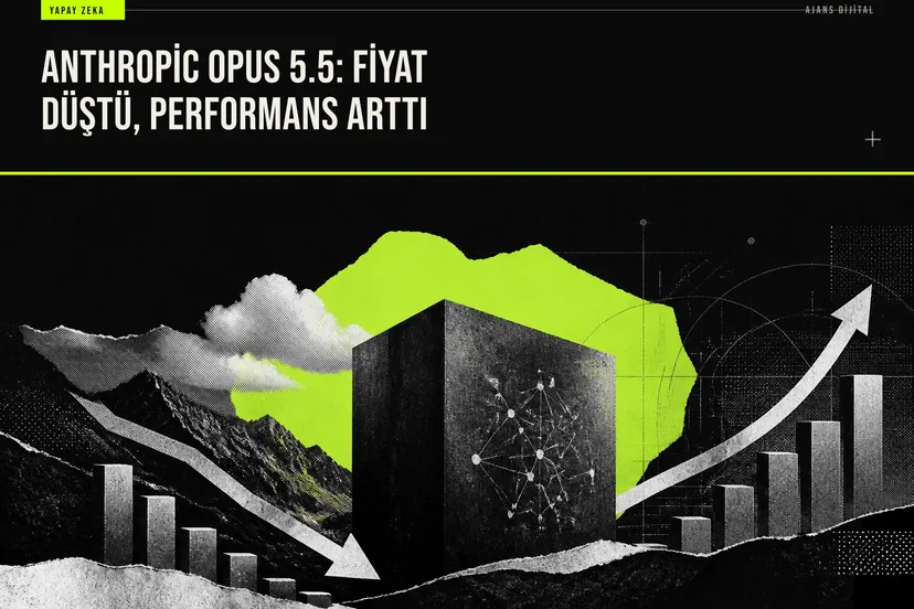 Anthropic Opus 5.5: Fiyat düştü, performans arttı haberi için üretilen kapak görseli