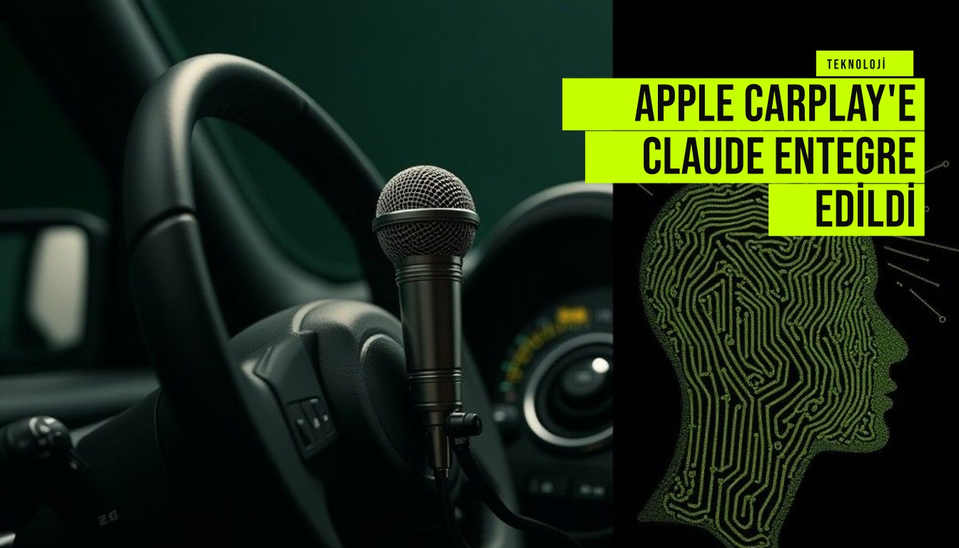 Apple CarPlay'e Claude entegre edildi haberi için üretilen kapak görseli