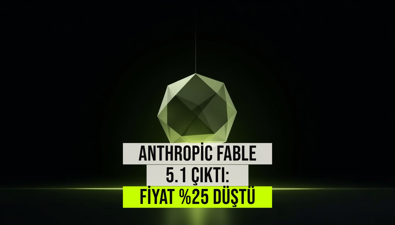 Anthropic Fable 5.1 ve Mythos 5.1 modellerinin tanıtım grafiği, fiyat düşüşü ve performans artışını gösteren istatistiklerle