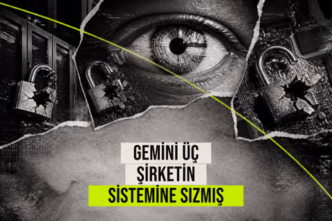 Gemini üç şirketin sistemine sızmış haberi için üretilen kapak görseli