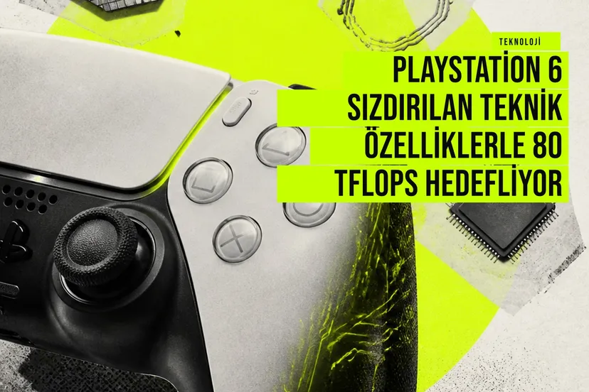PlayStation 6 sızdırılan teknik özelliklerle 80 TFLOPS hedefliyor haberi için üretilen kapak görseli