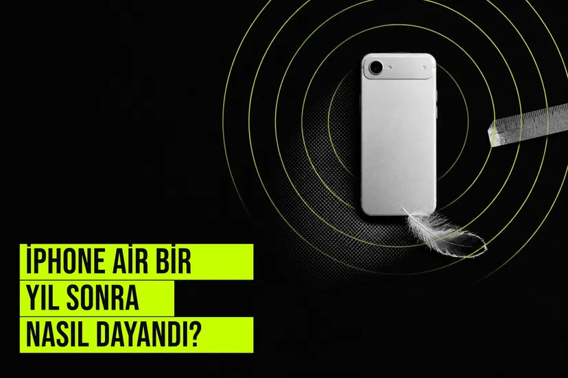iPhone Air bir yıl kullanımdan sonra ince gövdesi ve 6,5 inç ekranıyla dayanıklığını korurken pil ömrü ve tek kamera konusunda taviz verdiğini gösteriyor.