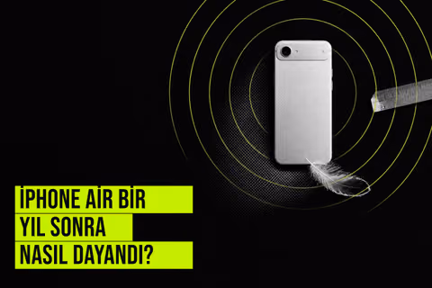iPhone Air bir yıl kullanımdan sonra ince gövdesi ve 6,5 inç ekranıyla dayanıklığını korurken pil ömrü ve tek kamera konusunda taviz verdiğini gösteriyor.
