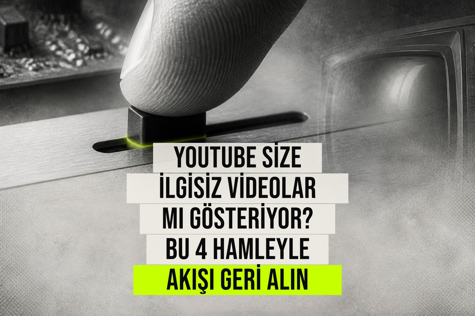 Telefon ekranında YouTube ayarları menüsü açıkken izleme geçmişi ve öneri yönetimi seçenekleri gösteriliyor.