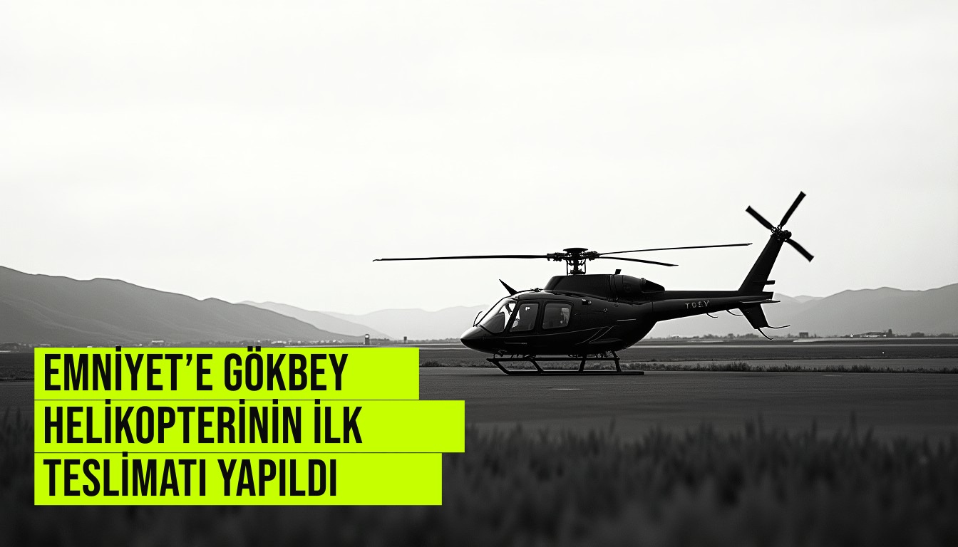 Emniyet’e GÖKBEY helikopterinin ilk teslimatı yapıldı haberi için üretilen kapak görseli