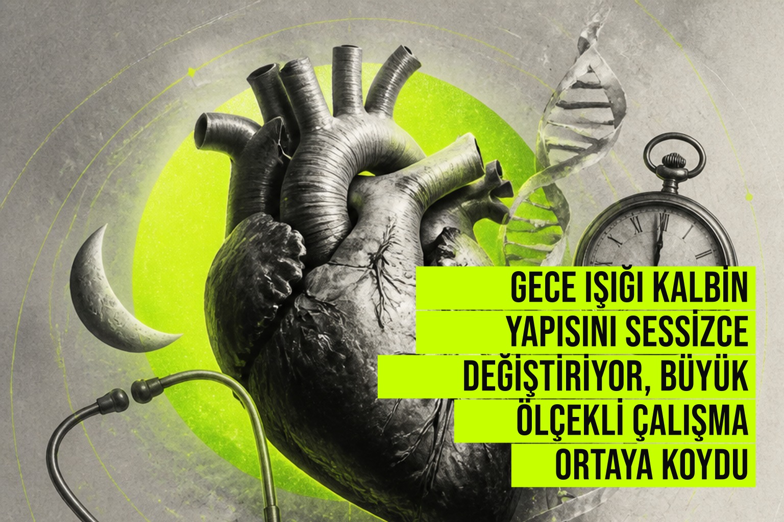Gece ışığına maruz kalan bireylerde kalp odalarının büyümesi, duvar kalınlaşması ve kasılma gücünün azalması tespit edildi