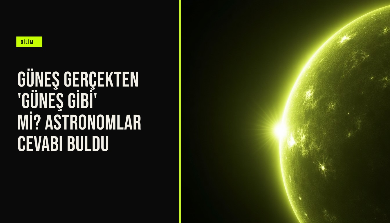 Güneş Gerçekten 'Güneş Gibi' mi? Astronomlar Cevabı Buldu haberi için üretilen kapak görseli