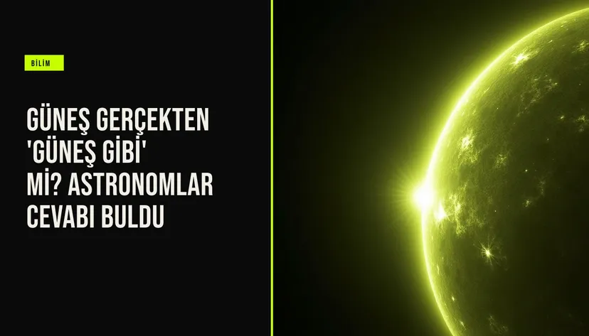 Güneş Gerçekten 'Güneş Gibi' mi? Astronomlar Cevabı Buldu haberi için üretilen kapak görseli