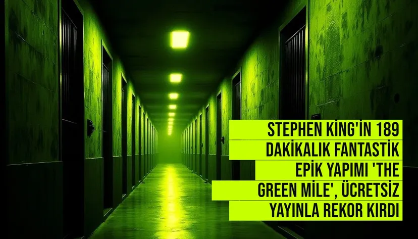 Stephen King'in The Green Mile filmi Tubi'de ücretsiz yayınlanarak izlenme rekoru kırdı, 189 dakikalık epik yapımın afişi veya sahnesi.
