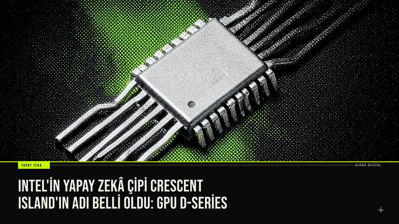 Intel'in OCP 2026'da tanıttığı Crescent Island kod adlı GPU D-Series yapay zekâ çipi, 1,3 PFLOPS FP8 performans ve 350 watt hava soğutmalı tasarımıyla sunuldu.