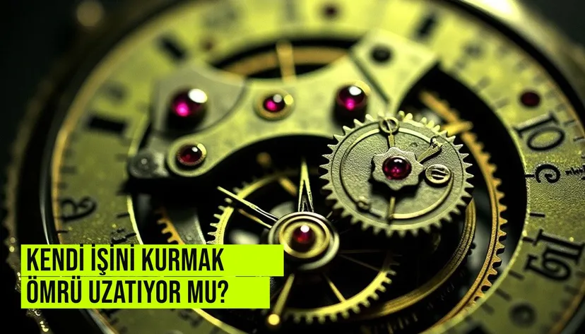 Kendi işini kuran bir girişimcinin sağlıklı ve huzurlu bir çalışma ortamında yoğun bir şekilde odaklandığını gösteren kavramsal görselleştirme