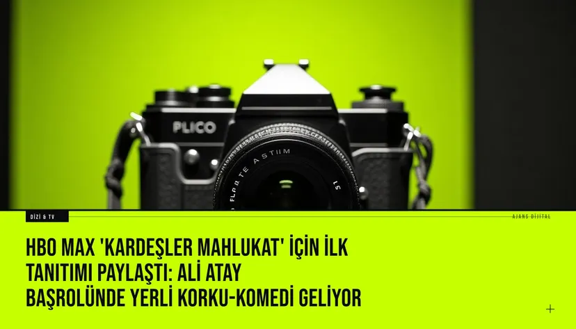 HBO Max'in 'Kardeşler Mahlukat' tanıtım videosunda Ali Atay'ın başrolündeki korku-komedi sahnesi, doğaüstü varlıklarla mücadele ederken komik ifadesiyle yakalanan kare
