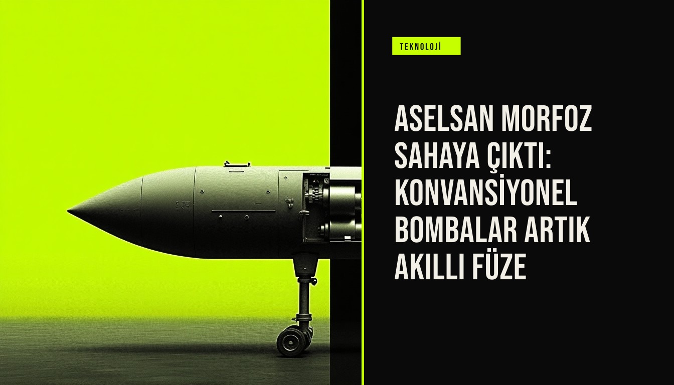 ASELSAN MORFOZ sahaya çıktı: Konvansiyonel bombalar artık akıllı füze haberi için üretilen kapak görseli