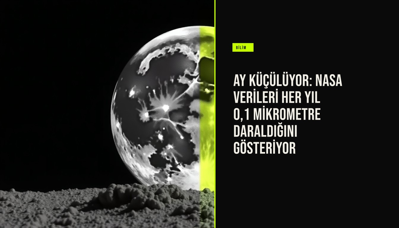 Ay yüzeyindeki fay hatları ve küçülme belirtilerini gösteren NASA LROC uydu görüntüsü, bilim insanlarının 45 metrelik daralma tespitini kanıtlıyor.